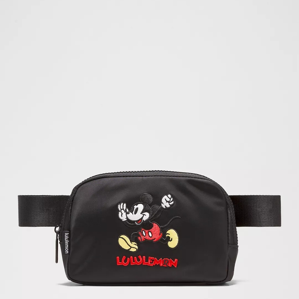 Lululemon Athletica Black Mickey Mouse Belt Bag